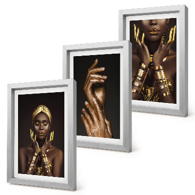 Mur de cadres Portraits élégants d'une femme africaine