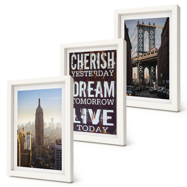 Mur de cadres Paysages de New York avec une citation inspirante