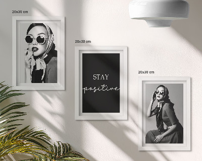 Mur de cadres Portraits stylés de femmes portant des lunettes de soleil