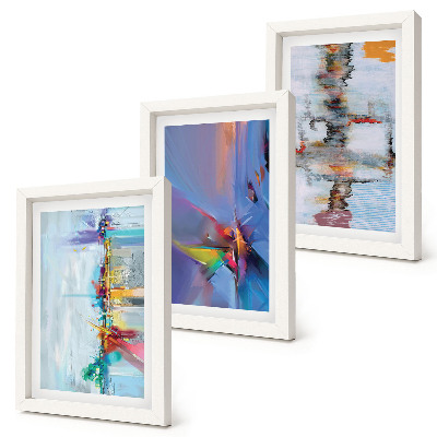 Mur de cadres Style de peinture de compositions abstraites