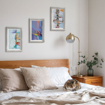 Mur de cadres Style de peinture de compositions abstraites
