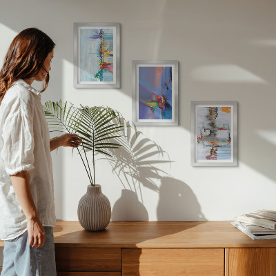 Mur de cadres Style de peinture de compositions abstraites