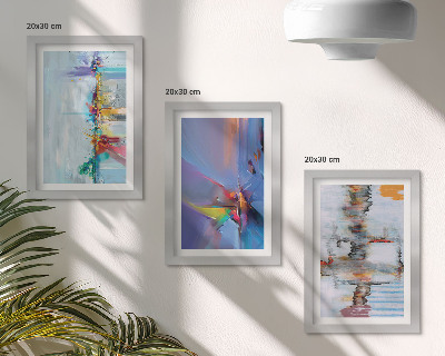 Mur de cadres Style de peinture de compositions abstraites