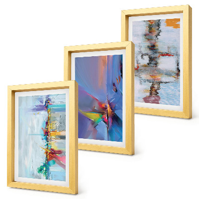 Mur de cadres Style de peinture de compositions abstraites