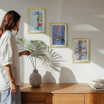 Mur de cadres Style de peinture de compositions abstraites