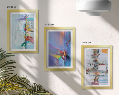 Mur de cadres Style de peinture de compositions abstraites
