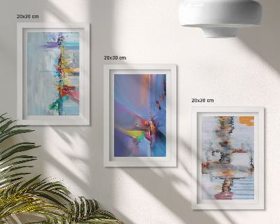 Mur de cadres Style de peinture de compositions abstraites