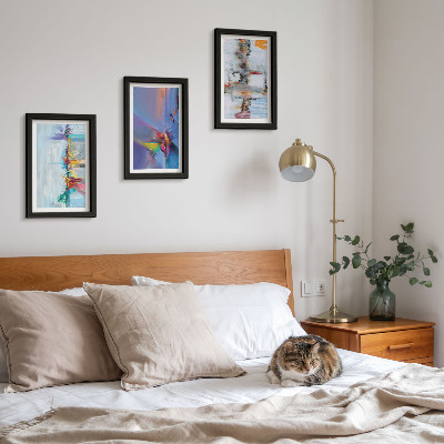 Mur de cadres Style de peinture de compositions abstraites
