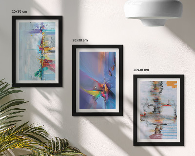 Mur de cadres Style de peinture de compositions abstraites