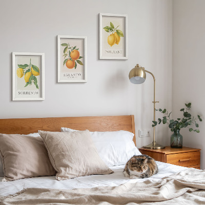 Mur de cadres Citrons et oranges de la côte amalfitaine italienne