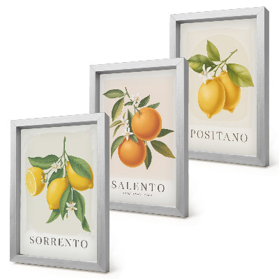 Mur de cadres Citrons et oranges de la côte amalfitaine italienne