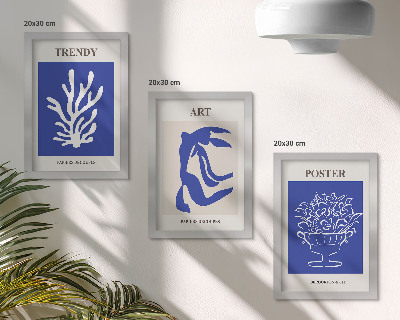 Ensemble de 3 tableaux Affiches d'art abstrait d'Henri Matisse