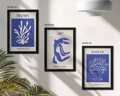 Ensemble de 3 tableaux Affiches d'art abstrait d'Henri Matisse