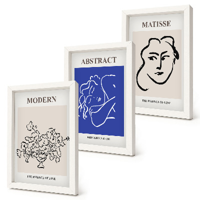 Mur de cadres Affiches dans le style moderne et abstrait d'Henri Matisse