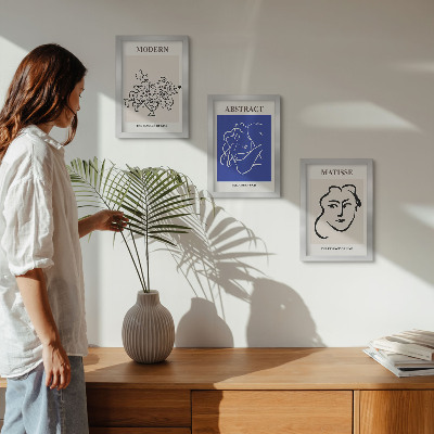 Mur de cadres Affiches dans le style moderne et abstrait d'Henri Matisse