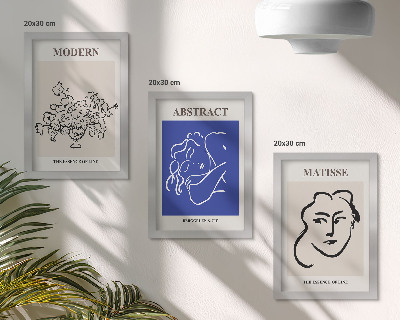 Mur de cadres Affiches dans le style moderne et abstrait d'Henri Matisse