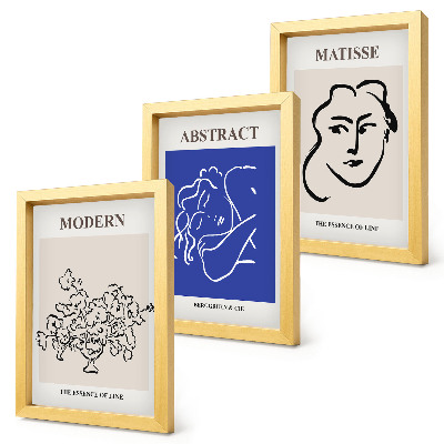 Mur de cadres Affiches dans le style moderne et abstrait d'Henri Matisse