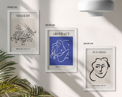 Mur de cadres Affiches dans le style moderne et abstrait d'Henri Matisse