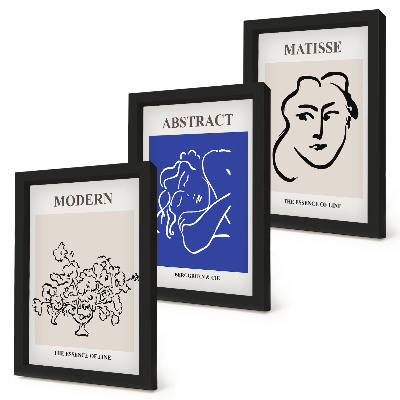 Mur de cadres Affiches dans le style moderne et abstrait d'Henri Matisse