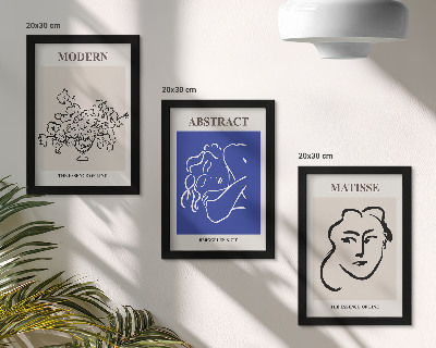 Mur de cadres Affiches dans le style moderne et abstrait d'Henri Matisse