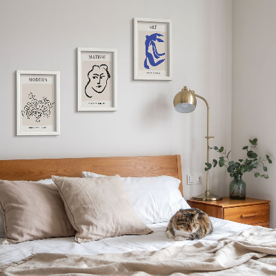 Mur de cadres Affiches abstraites dans le style minimaliste d'Henri Matisse