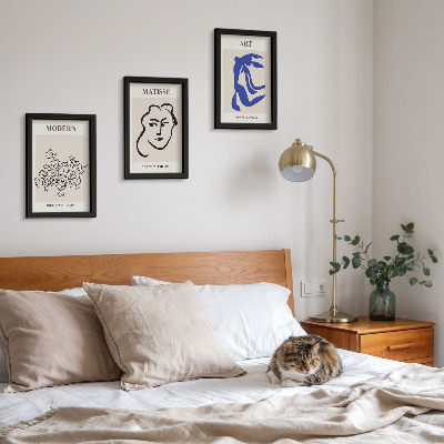 Mur de cadres Affiches abstraites dans le style minimaliste d'Henri Matisse