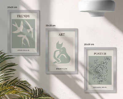Lot de 3 tableaux Illustrations élégantes d'Henri Matisse