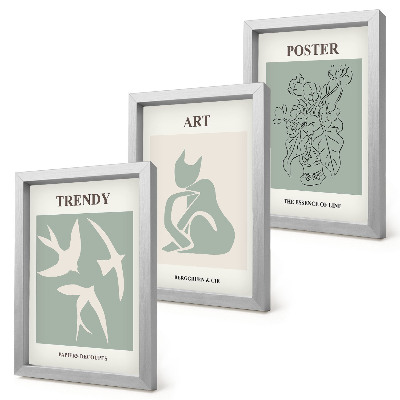 Lot de 3 tableaux Illustrations élégantes d'Henri Matisse