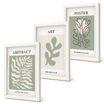 Ensemble de 3 tableaux Les affiches florales d'Henri Matisse