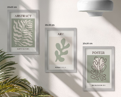 Ensemble de 3 tableaux Les affiches florales d'Henri Matisse