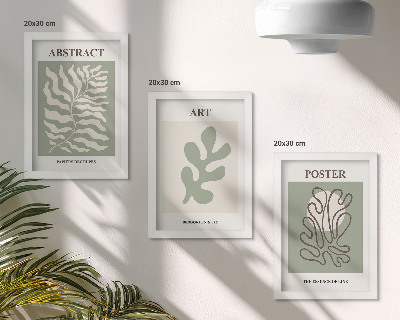 Ensemble de 3 tableaux Les affiches florales d'Henri Matisse