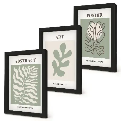 Les affiches florales d'Henri Matisse ensemble de 3 tableaux
