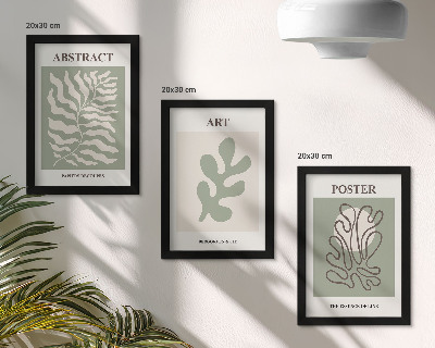 Ensemble de 3 tableaux Les affiches florales d'Henri Matisse