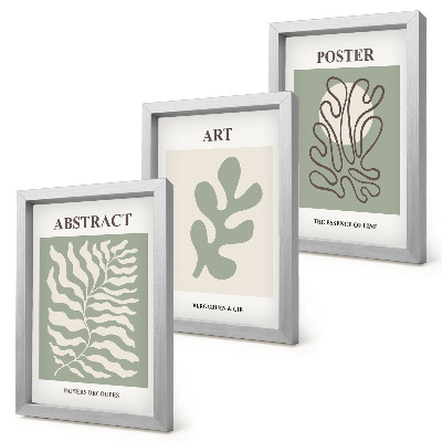Ensemble de 3 tableaux Les affiches florales d'Henri Matisse