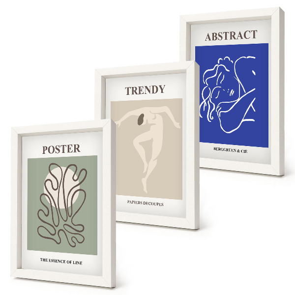 Mur de cadres Illustrations au pastel d'Henri Matisse