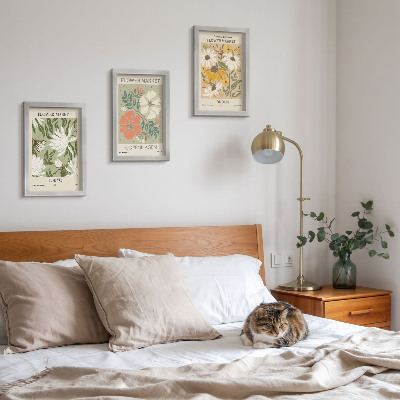 Mur de cadres Motifs floraux provenant de différentes villes du monde entier