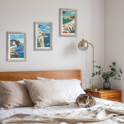 Mur de cadres Paysages côtiers pittoresques des destinations touristiques