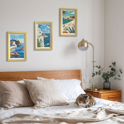 Mur de cadres Paysages côtiers pittoresques des destinations touristiques