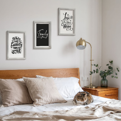 Mur de cadres Famille, amour, chaleur, foyer, citations inspirantes