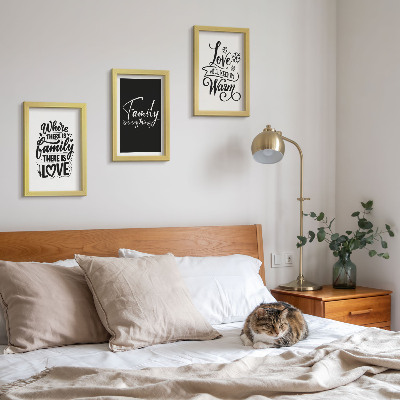 Mur de cadres Famille, amour, chaleur, foyer, citations inspirantes
