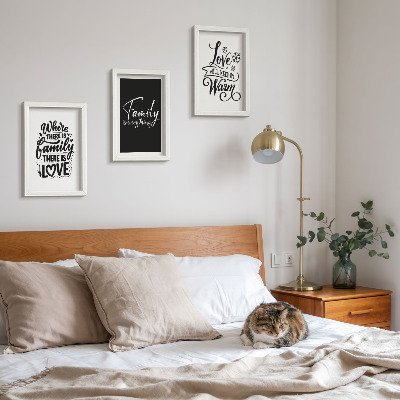 Mur de cadres Famille, amour, chaleur, foyer, citations inspirantes