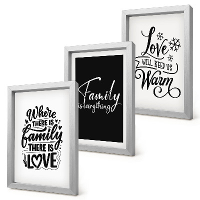 Mur de cadres Famille, amour, chaleur, foyer, citations inspirantes