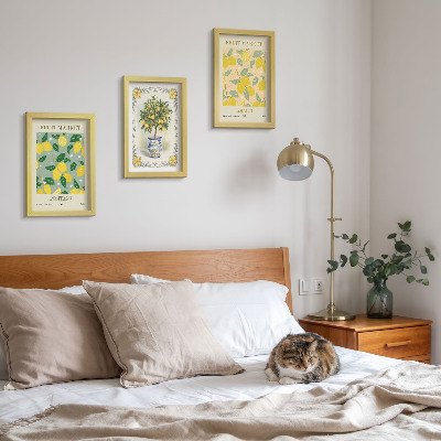 Mur de cadres Affiches italiennes sur les agrumes et les fruits