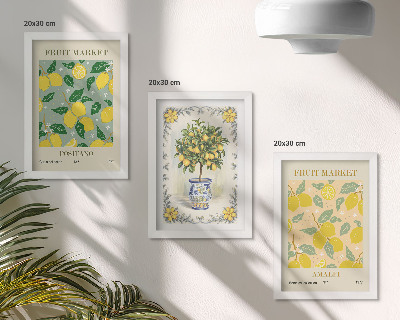 Mur de cadres Affiches italiennes sur les agrumes et les fruits