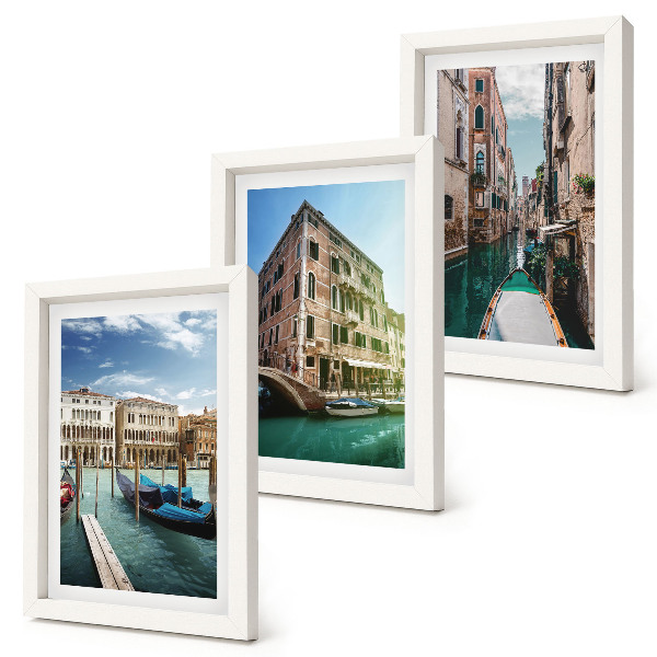 Mur de cadres Vues de Venise avec ses canaux et son architecture urbaine
