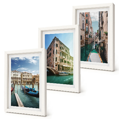 Mur de cadres Vues de Venise avec ses canaux et son architecture urbaine