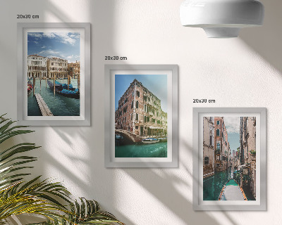 Mur de cadres Vues de Venise avec ses canaux et son architecture urbaine
