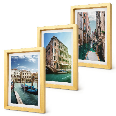 Mur de cadres Vues de Venise avec ses canaux et son architecture urbaine