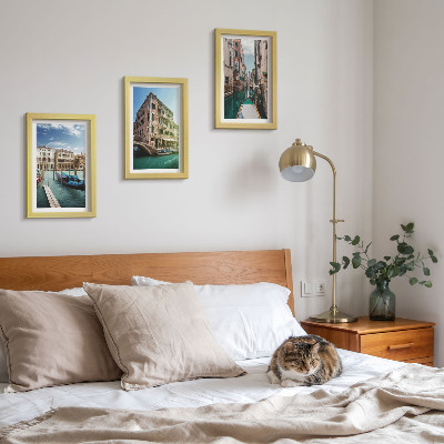 Mur de cadres Vues de Venise avec ses canaux et son architecture urbaine
