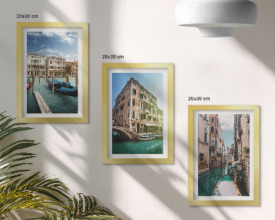 Mur de cadres Vues de Venise avec ses canaux et son architecture urbaine